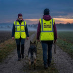Warnweste Hundetraining personalisiert mit Name auf dem Rücken