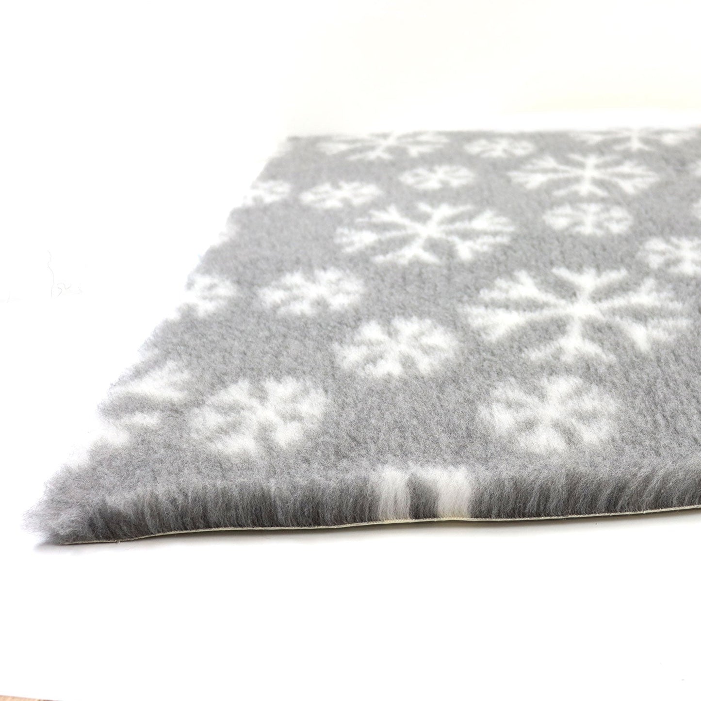 ProFleece Hundedecke 2-farbig Snowflake grau - rutschfest