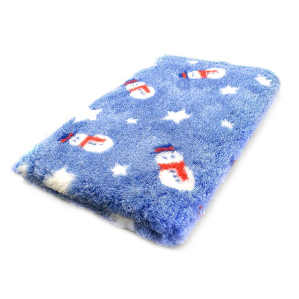 ProFleece Hundedecke 3-farbig Schneemann blau - Tierisch tolle Geschenke