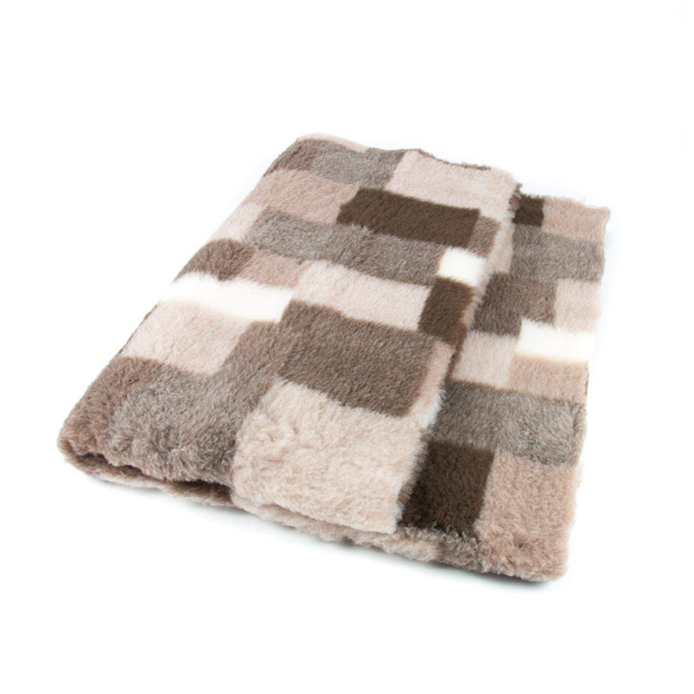 ProFleece Hundedecke Patchwork grau braun - rutschfest - Tierisch tolle Geschenke
