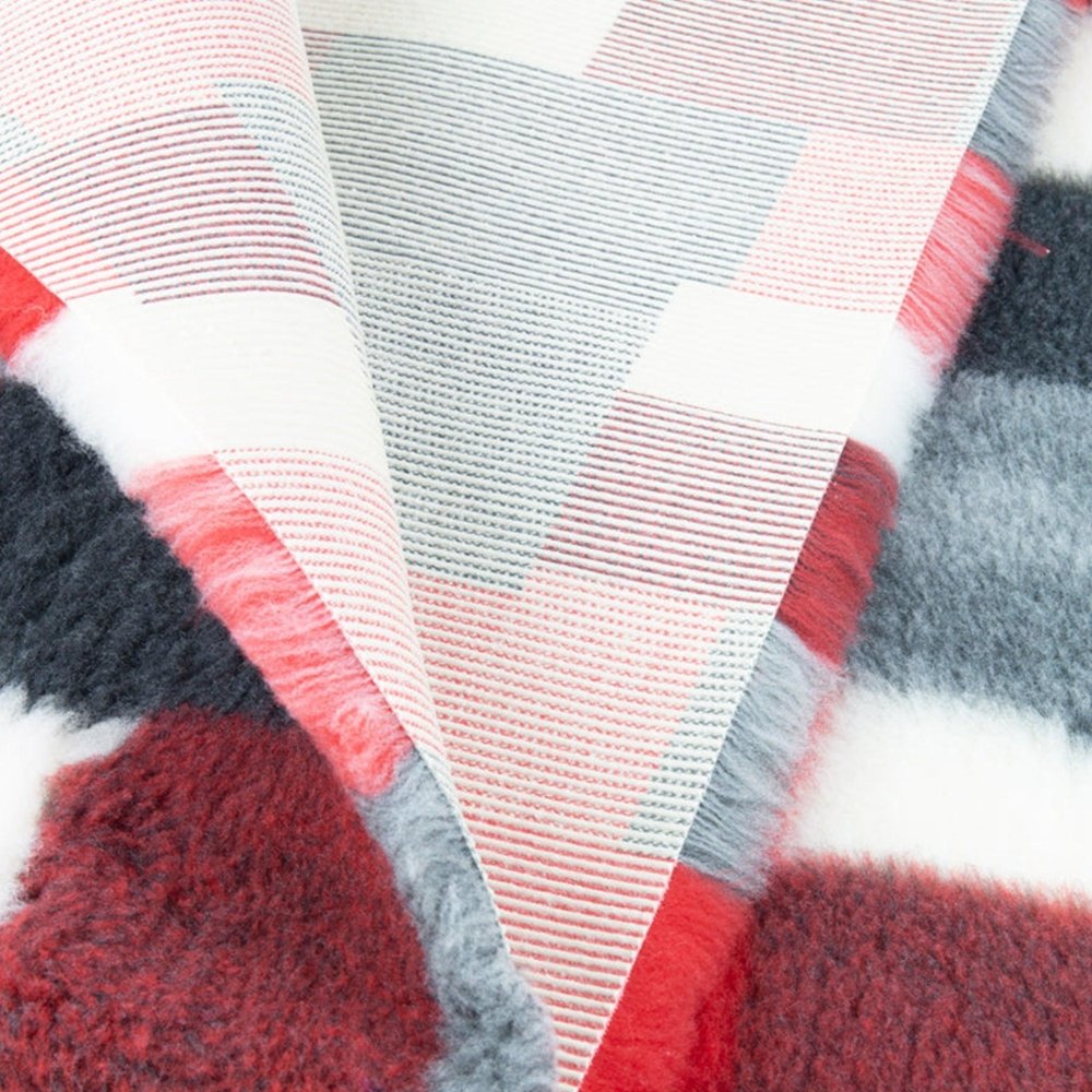 ProFleece Hundedecke Patchwork rot-Tierisch tolle Geschenke