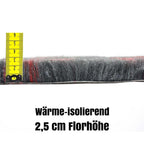 ProFleece Hundedecke anthrazit mit roten Pfoten - Tierisch tolle Geschenke