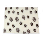 ProFleece Hundedecke creme mit braunen Pfoten - Tierisch tolle Geschenke