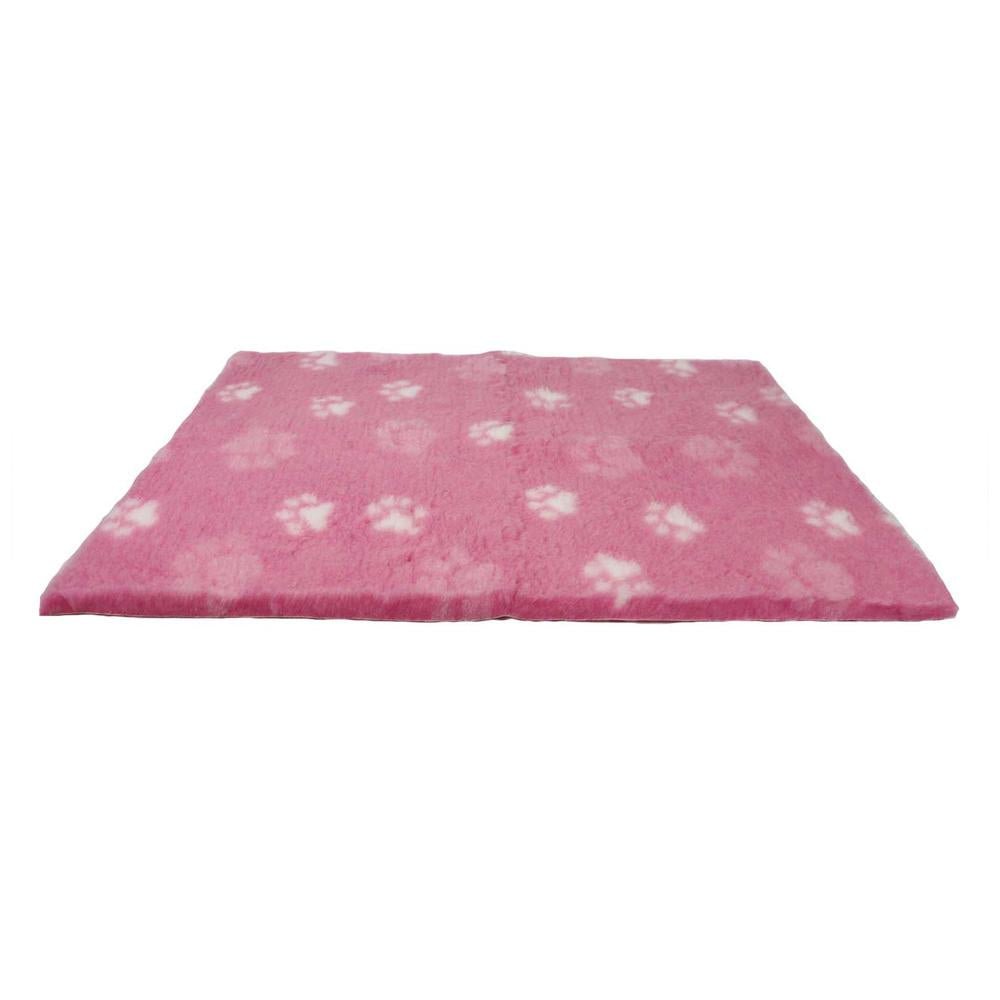 ProFleece Hundedecke rosa mit weißen Pfoten - Tierisch tolle Geschenke