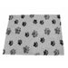 ProFleece Vet Bed Drybed grau mit schwarzen Pfoten - rutschfest-ProFleece-Tierisch-tolle-Geschenke