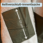 Extra großer Stauraum -  Reißverschluss Innnentasche