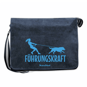 Canvas Messenger Bag in Navy mit dem Motiv Führungskraft