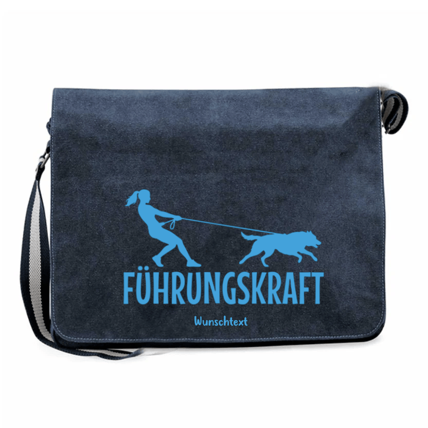 Robuste Canvas Tasche für Spaziergänge mit Hund und Alltag Führungskraft navy