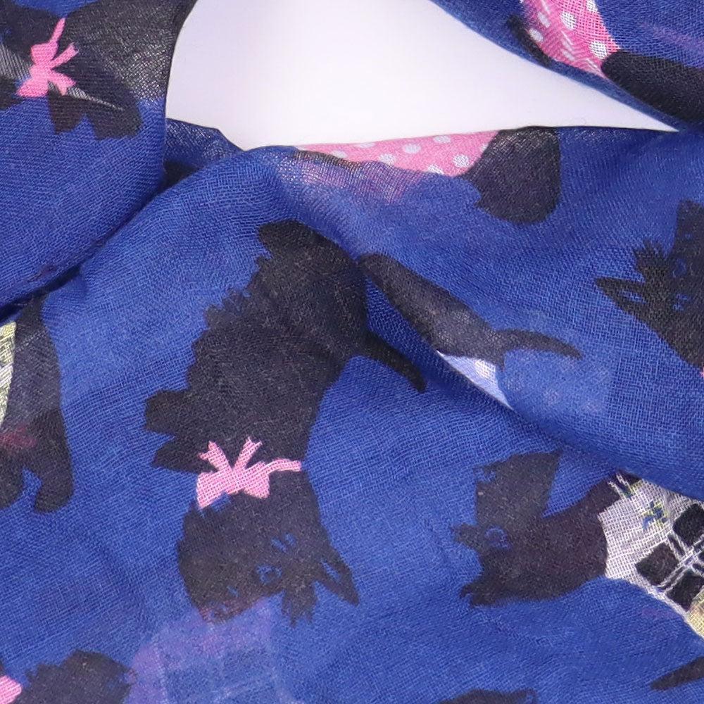 Scottish Terrier - Schal Hundemotiv Dunkelblau-Tierisch tolle Geschenke