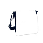 Schultertasche schwarz blanko