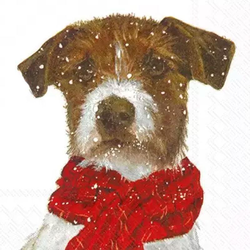 Papier-Servietten: Hund Archie 20 Stck 33 x 33 cm-Tierisch tolle Geschenke