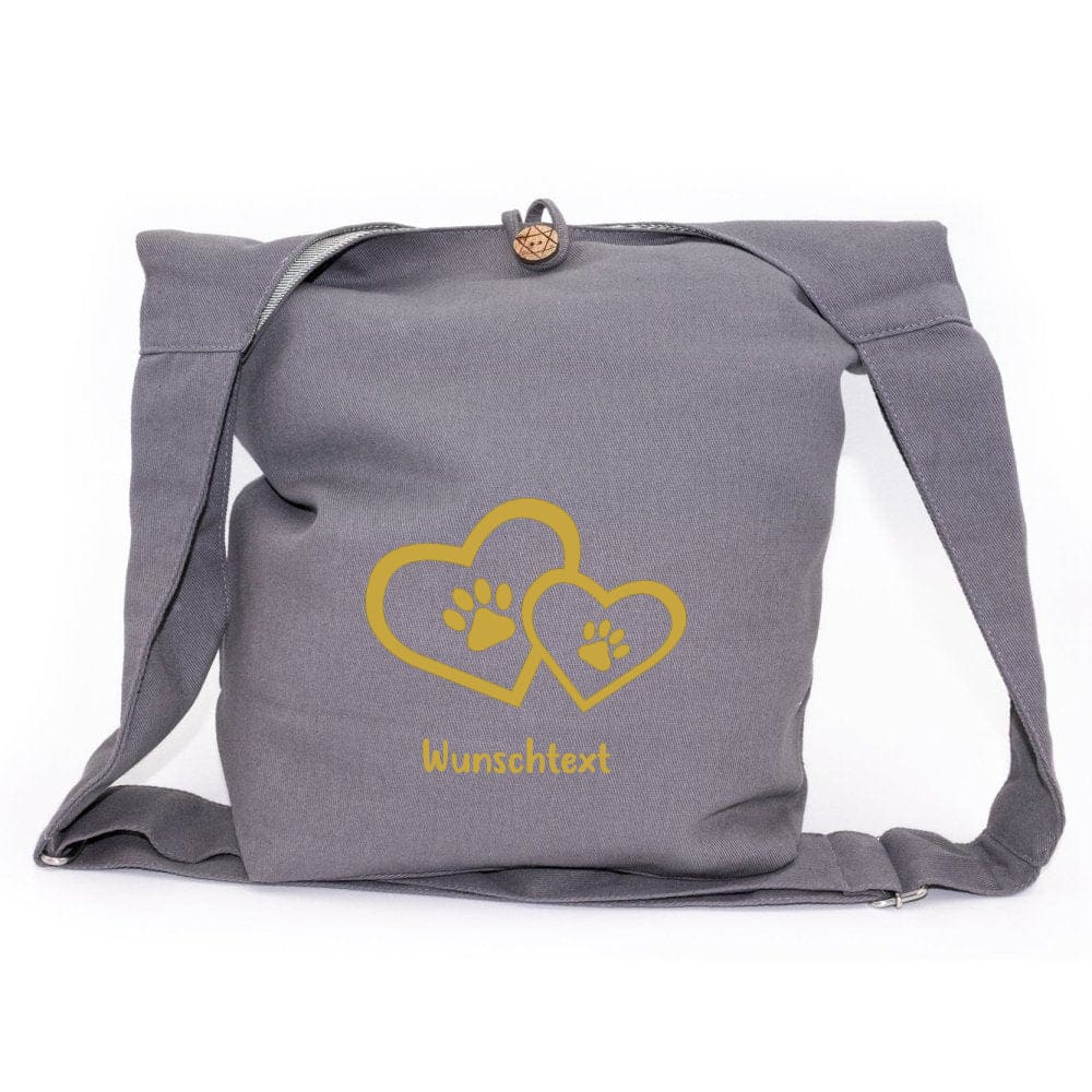 Shopper mit Wunschtext in Grau für Hundemenschen