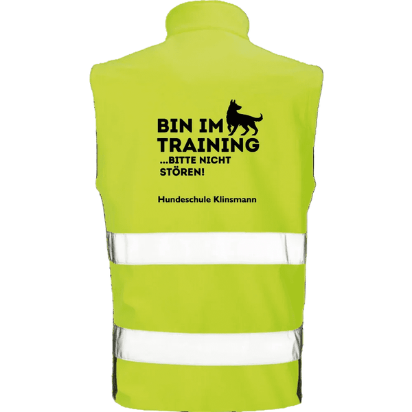 Softshell Weste Hundetrainer personalisiert