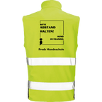 Softshell Weste Hundetrainer Warnhinweis