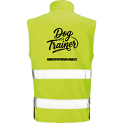 Reflektierende Softshell Weste im Hundetraining