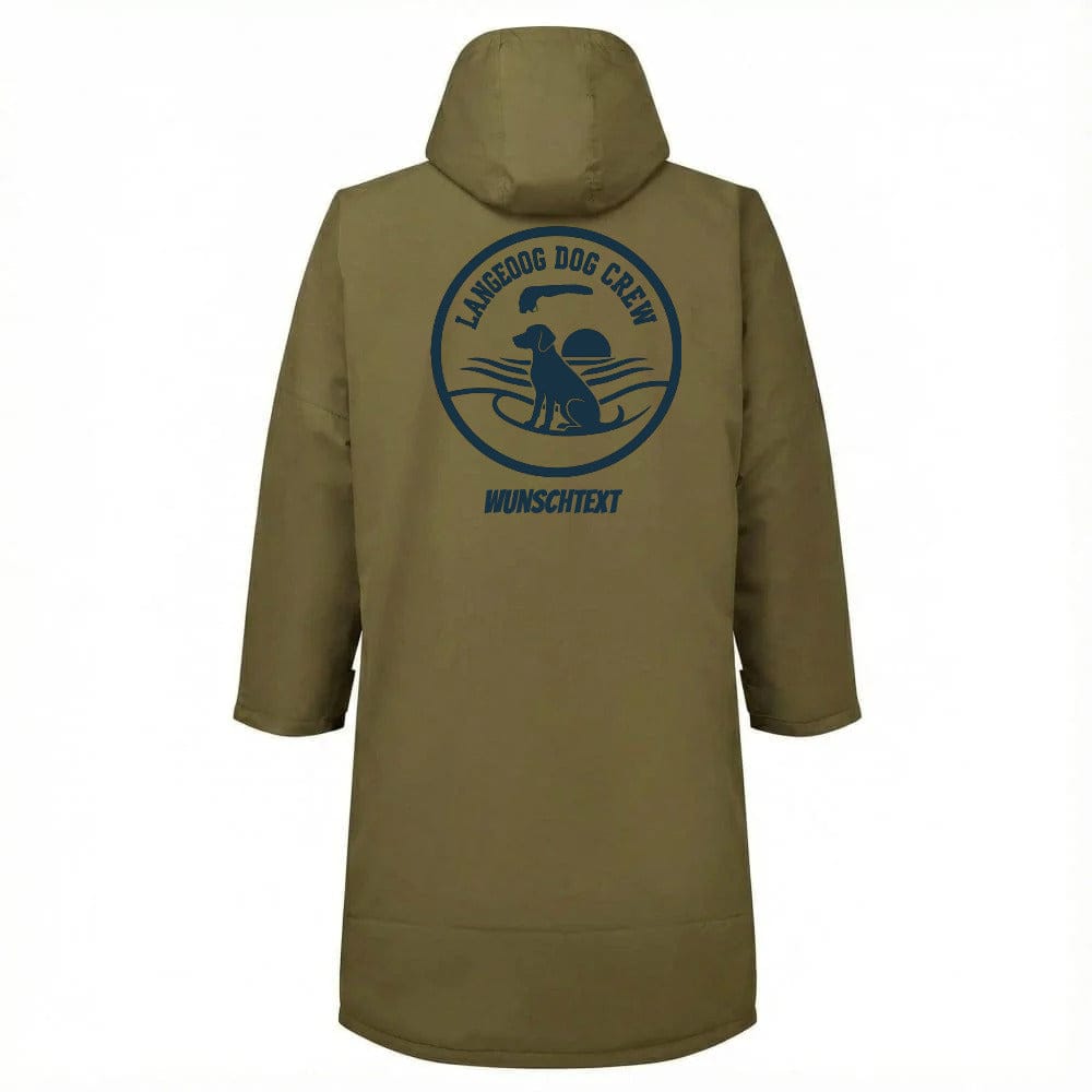 Wetterfester Strand- & Umziehmantel für Hundemenschen | Beach Dog Edition Langeoog