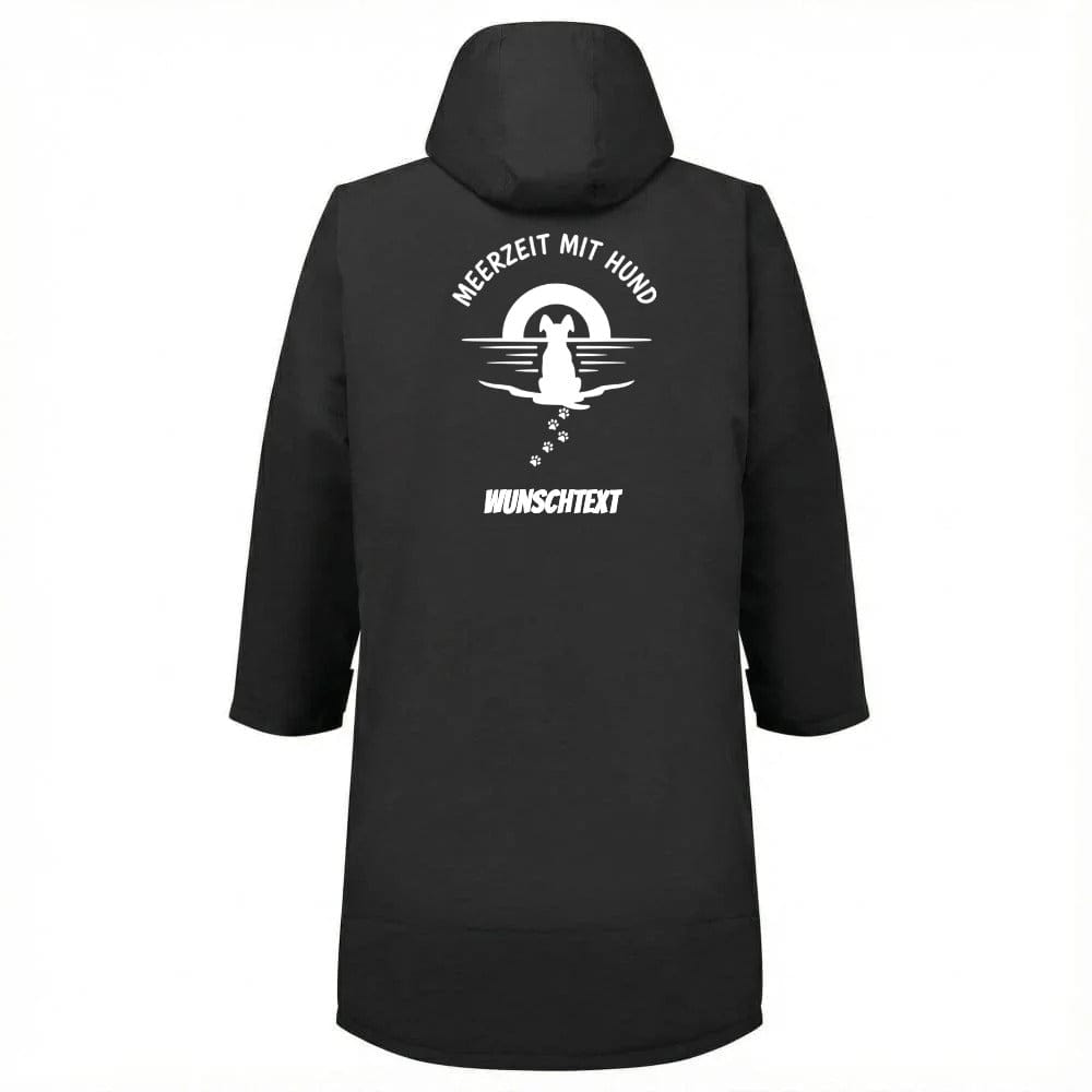 Wetterfester Strand- & Umziehmantel für Hundemenschen | Beach Dog Edition Meerzeit mit Hund
