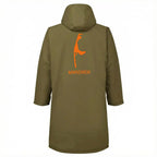 Sylt Strand- und Umziehmantel | winddicht & wetterfest | Das Original oliv Silhuette