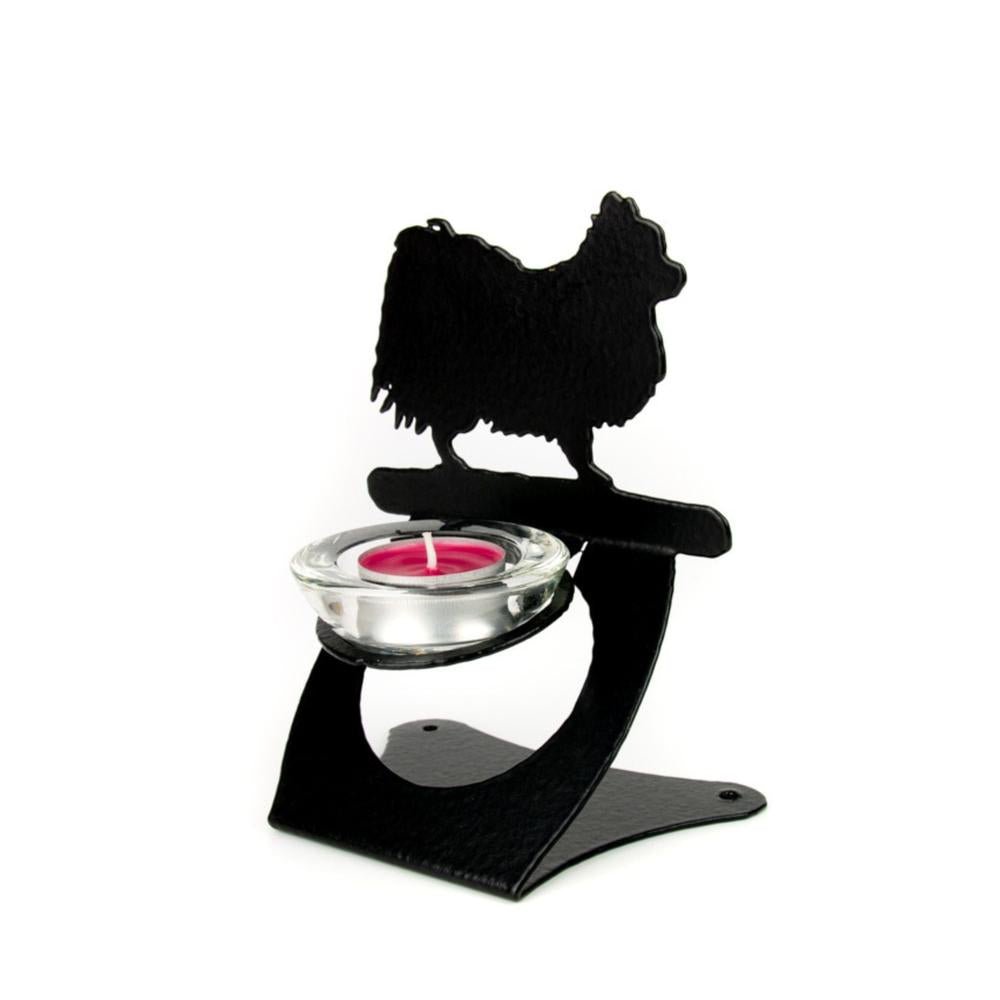 Teelichthalter Chihuahua Langhaar Hund