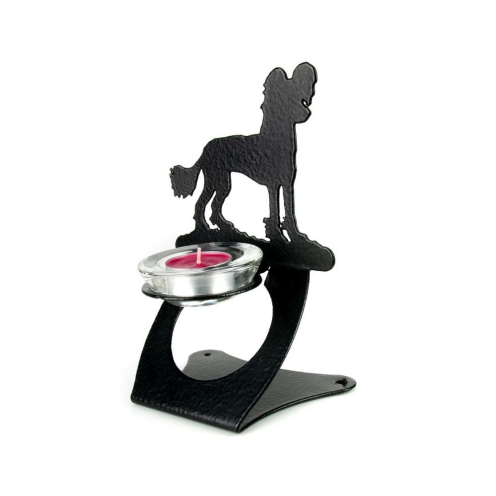 Teelichthalter Chinese Crested Hund