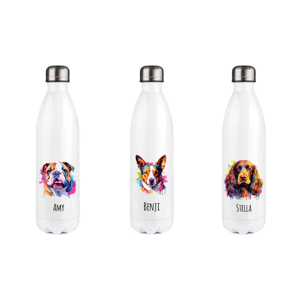 Thermosflasche Hunderasse Aquarell-Tierisch tolle Geschenke
