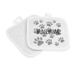 Design Topflappen Set: Pfötchen - Pfote -limitierte Edition-Tierisch tolle Geschenke