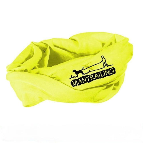 Schlauchschal Loopschal Mantrailing Edition neongelb – personalisiertes Multifunktionstuch