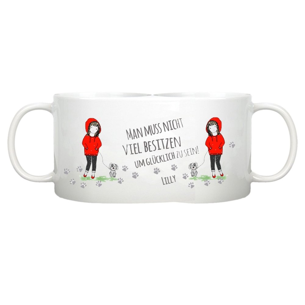 Hundetasse Glücklich sein-Tierisch-tolle-Geschenke-Tierisch-tolle-Geschenke