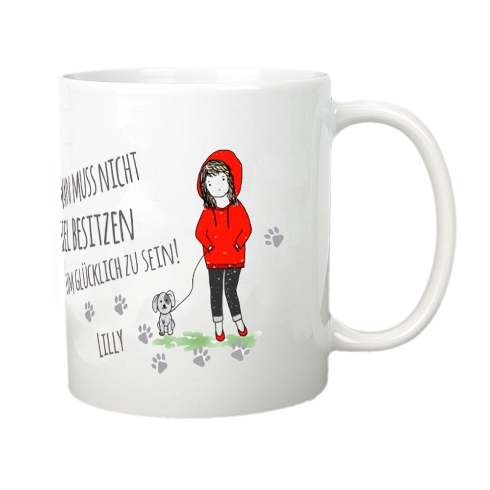 Hundetasse Glücklich sein-Tierisch-tolle-Geschenke-Tierisch-tolle-Geschenke