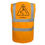 Warnweste "Blinder Hund" personalisierbar orange
