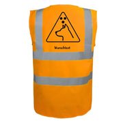 Warnweste "Blinder Hund" personalisierbar orange