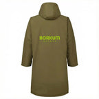 Wetterfester Strand- & Umziehmantel für Hundemenschen | Borkum Edition  olive
