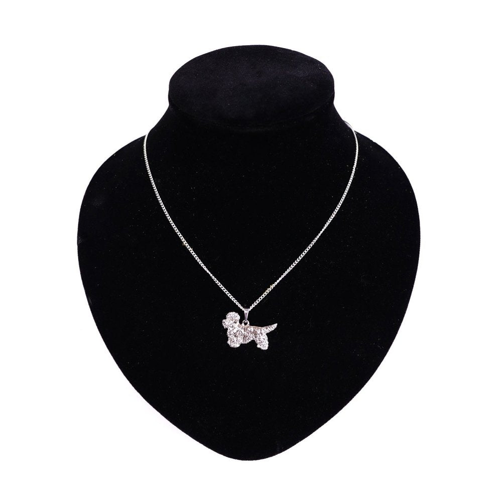 Dandie Dinmont Terrier - Kette mit Anhänger - versilbert-Tierisch tolle Geschenke