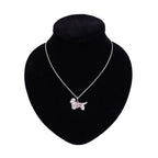 Dandie Dinmont Terrier - Kette mit Anhänger - versilbert-Tierisch tolle Geschenke