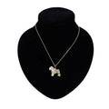 Kette mit Anhänger -Griffon Bruxellois vergoldet-Tierisch tolle Geschenke