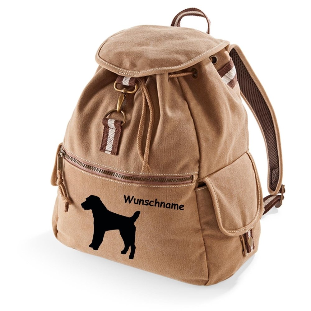 Canvas Rucksack Hunderasse: Parson Russell Terrier Rauhaar-Tierisch tolle Geschenke