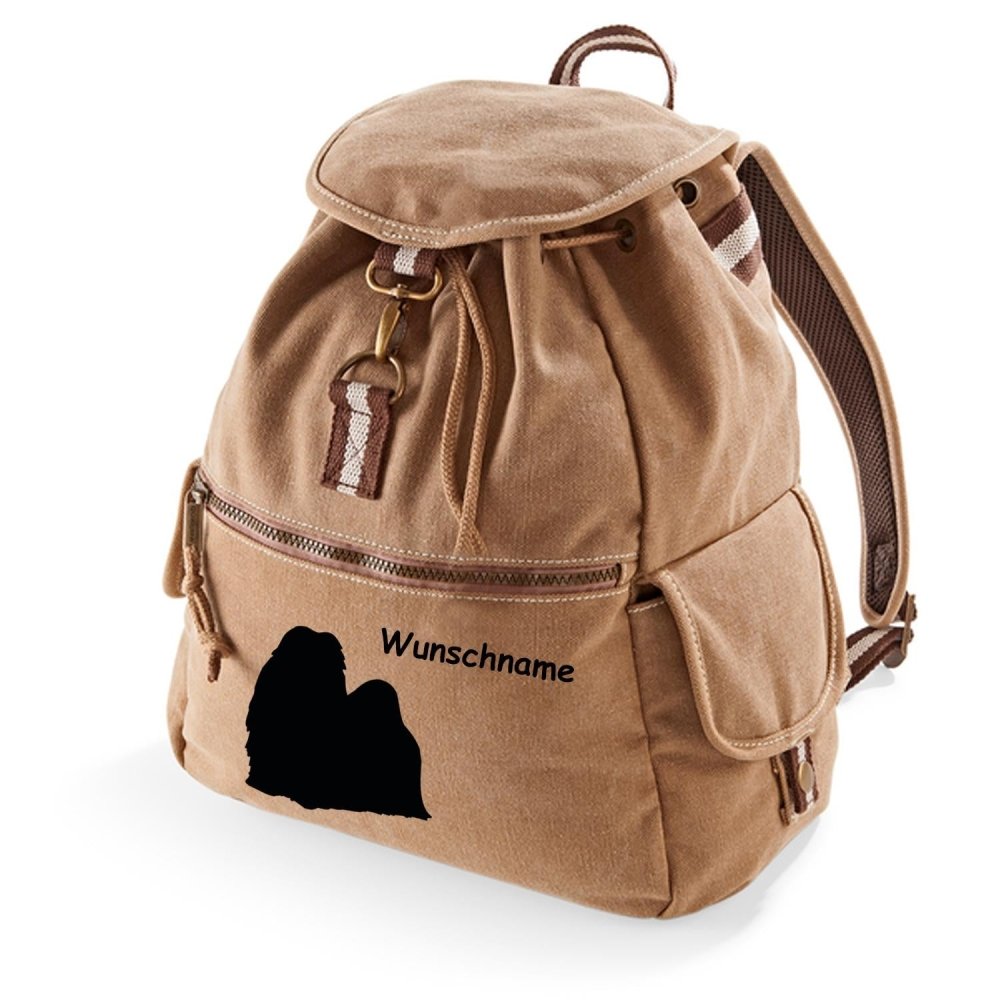 Canvas Rucksack Hunderasse: Shih Tzu 1-Tierisch tolle Geschenke