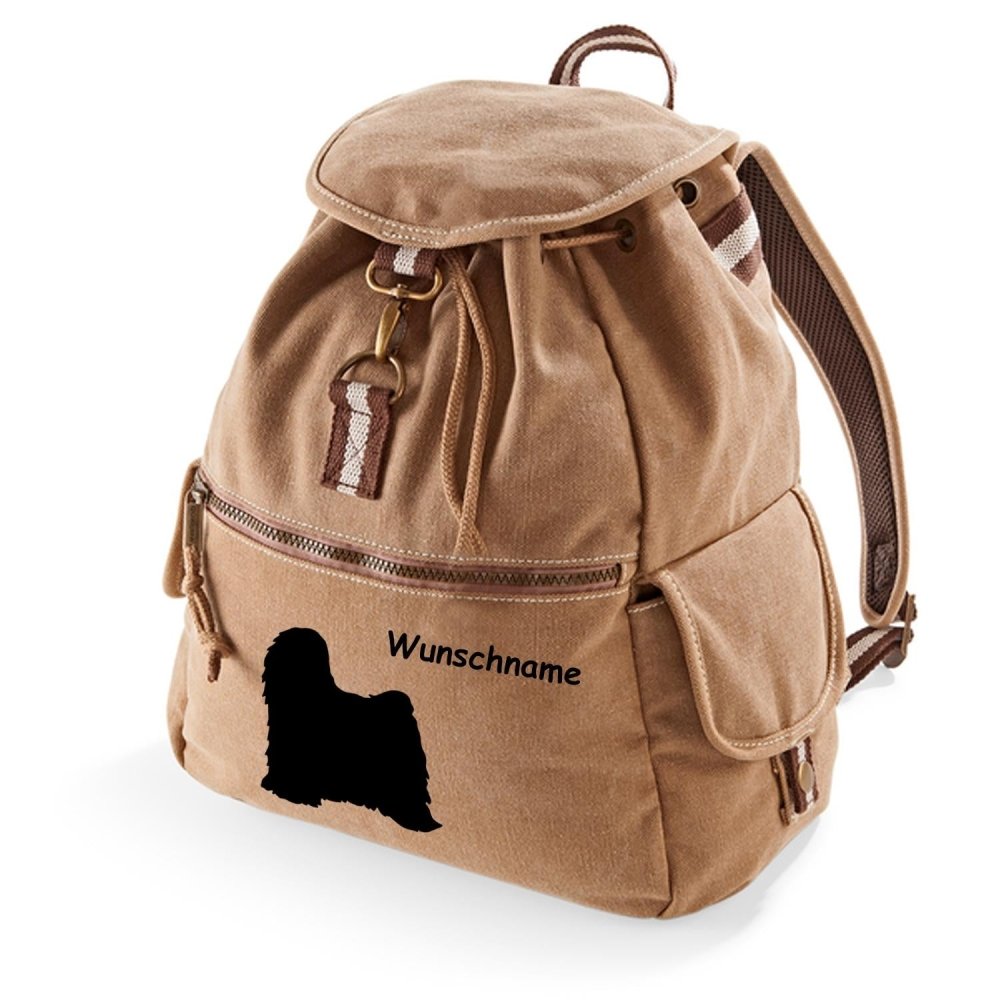 Canvas Rucksack Hunderasse: Tibet Terrier-Tierisch tolle Geschenke