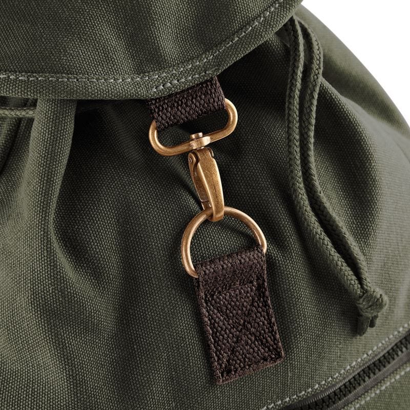 canvas rucksack mantrailing edition vintage look grün