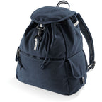 Canvas Rucksack Navy mit Hunderassen-Silhouette - personalisierbar