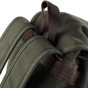 Canvas Rucksack Schultergurt gruen – Outdoor Rucksack fuer Hundemenschen