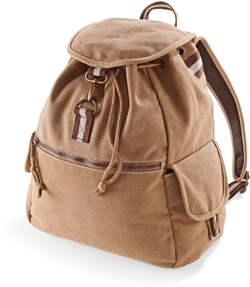 canvas rucksack vintage look sahara