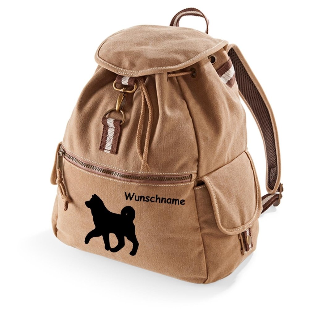 Canvas Rucksack Hunderasse: Akita 2-Tierisch tolle Geschenke