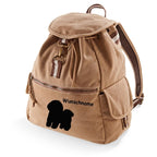 Canvas Rucksack Hunderasse: Bichon Frise-Tierisch tolle Geschenke