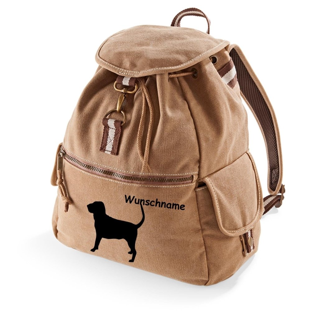 Canvas Rucksack Hunderasse: Bluthund - Bloodhound-Tierisch tolle Geschenke