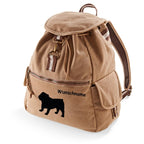 Canvas Rucksack Hunderasse: Bulldogge-Tierisch tolle Geschenke