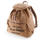 Canvas Rucksack: Mir reichts ich geh Gassi-Tierisch tolle Geschenke