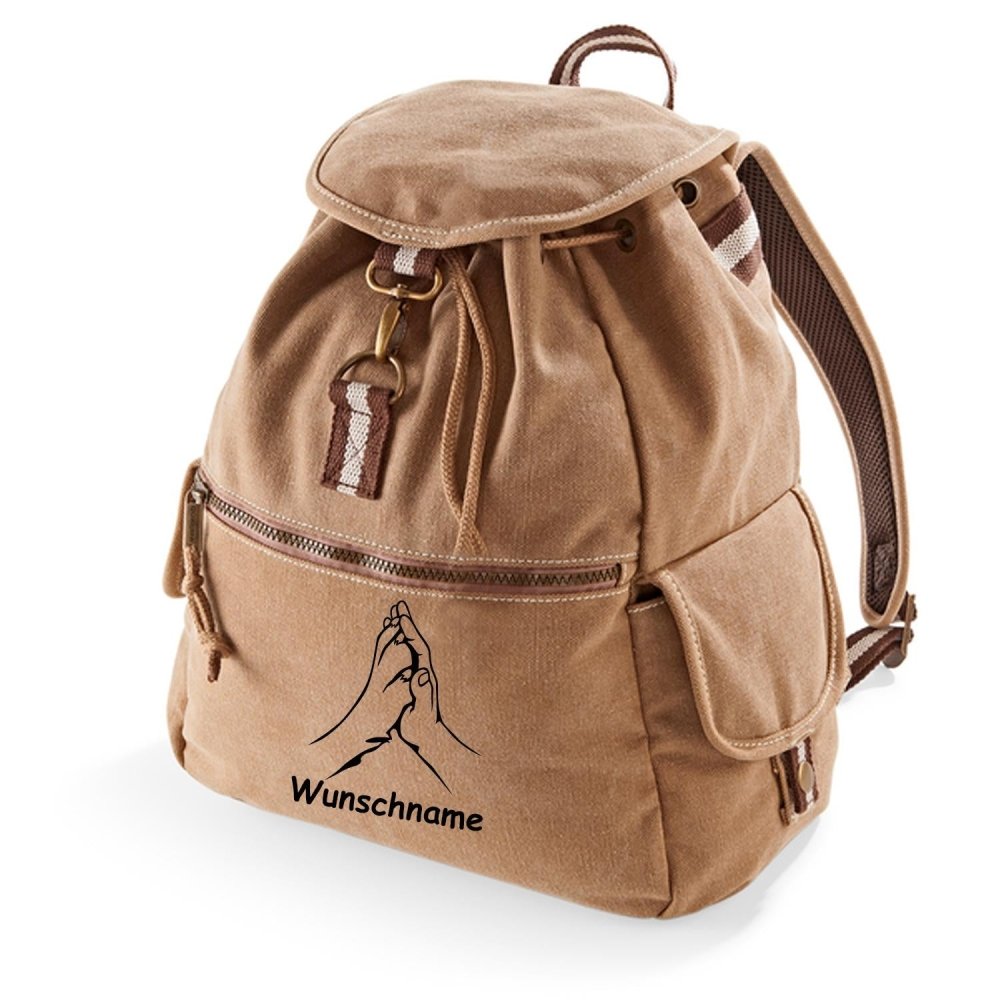 Canvas Rucksack: Hand & Pfote-Tierisch tolle Geschenke