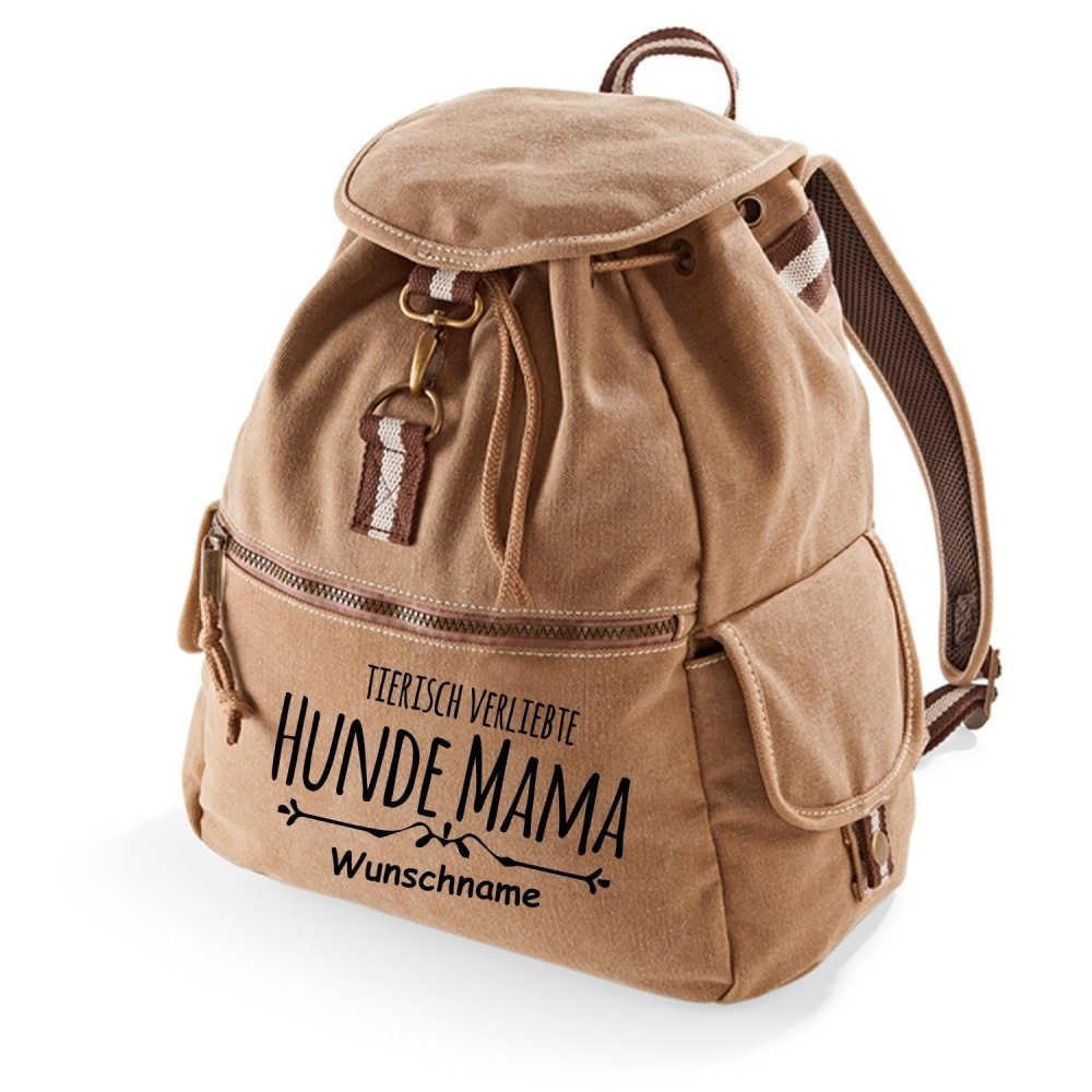 Canvas Rucksack: Hundemama-Tierisch tolle Geschenke