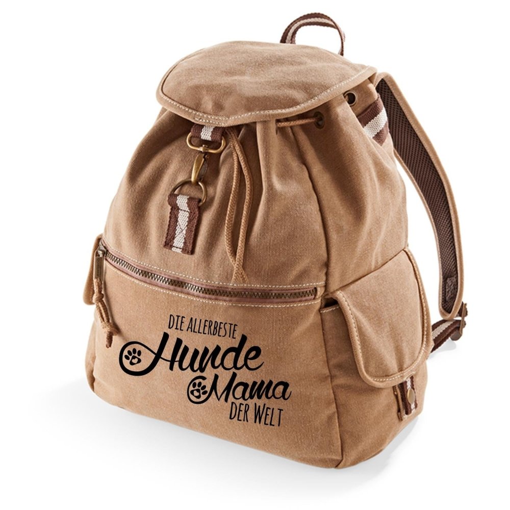 Canvas Rucksack: Hundemama 2-Tierisch tolle Geschenke